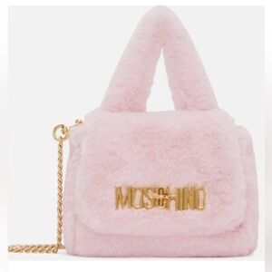 Moschino Couture SS21 Pink Faux Fur Shoulder Bag – NWOT